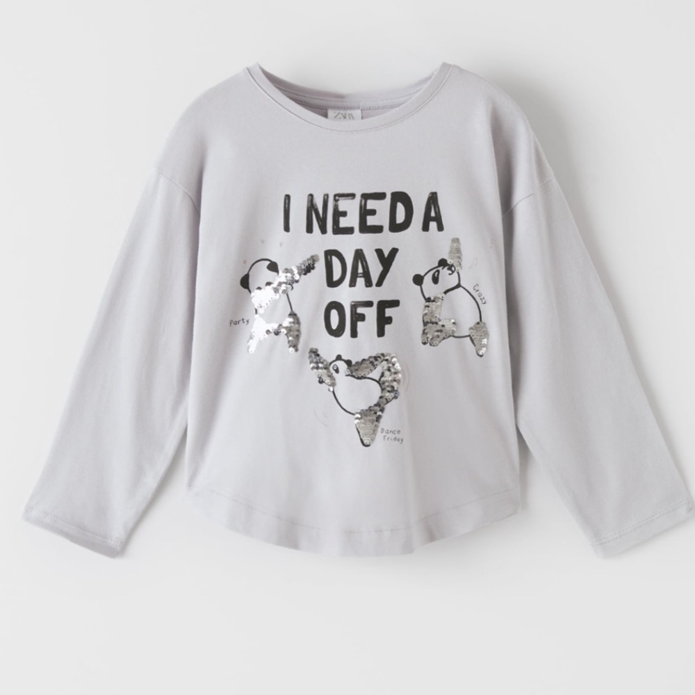 ZARA Sequin Pet Shirt